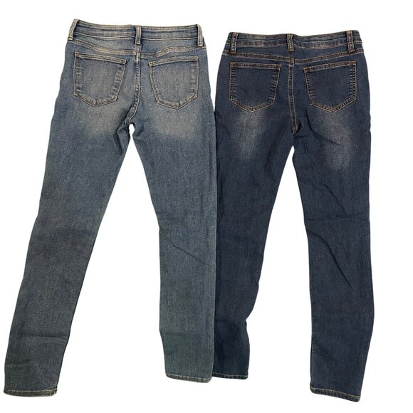 Gap Kids 14 Super Skinny & Eddie Bauer Dark Wash Girls Jeans Bundle - Picture 2 of 7